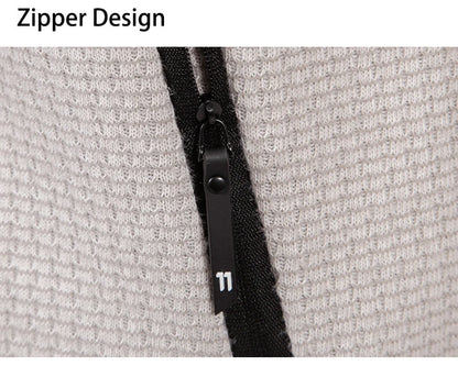 Winter men's sweater knit sweater jacket, men's cardigan hooded Slim padded sweater.