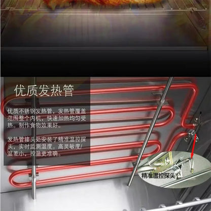 Kommerzielle elektrische Backen Pizza Ofen Lebensmittel Backen Ausrüstung einzelne Doppelschicht Backen Pizza Ofen effiziente Heizung schnell