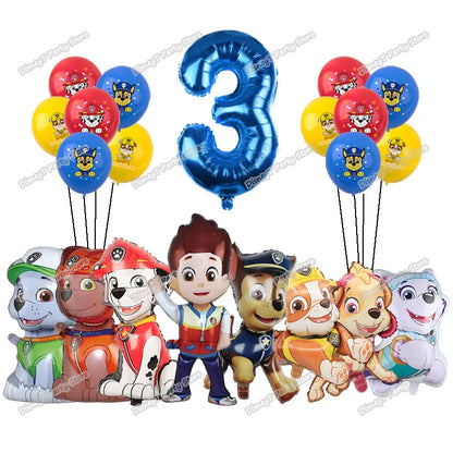 PAW Patrol Geburtstag Party Dekoration Neue Version Ballon Set Einweg Geschirr Kid Event Liefert Banner Hintergrund Geschenk