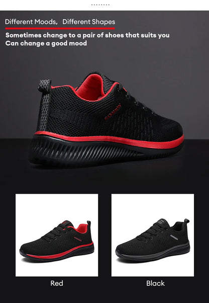 Men Running Shoes Breathable Light Comfortable Men's Casual Shoes Tenis Outdoor Slip On Walking Sneakers.