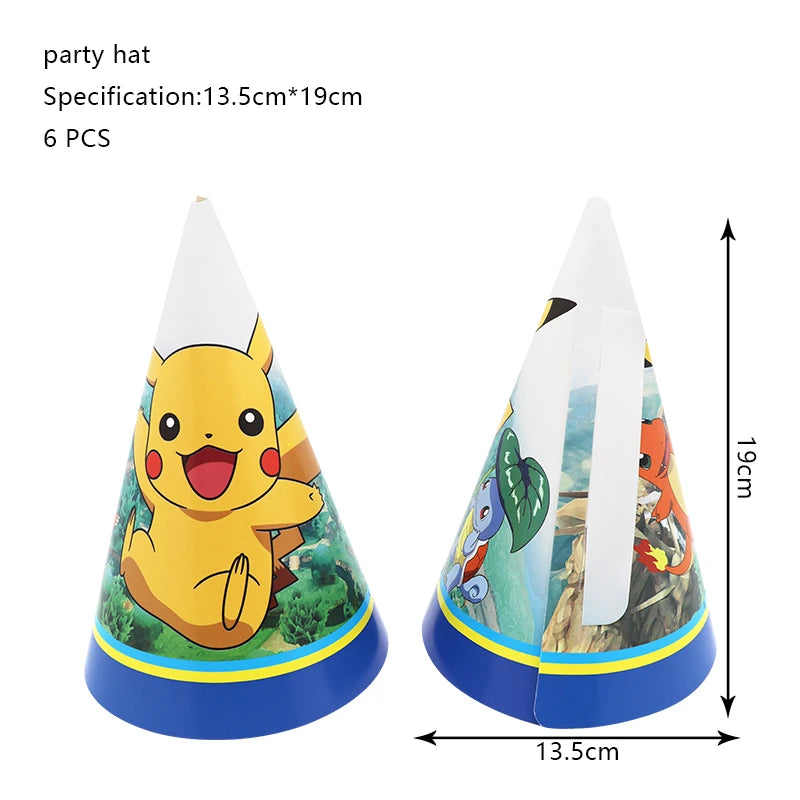 Pokemon Geburtstag Party Dekoration Neue Ligntning Pikachu Ballon Kid Event Liefert Einweg Geschirr Banner Hintergrund Platte