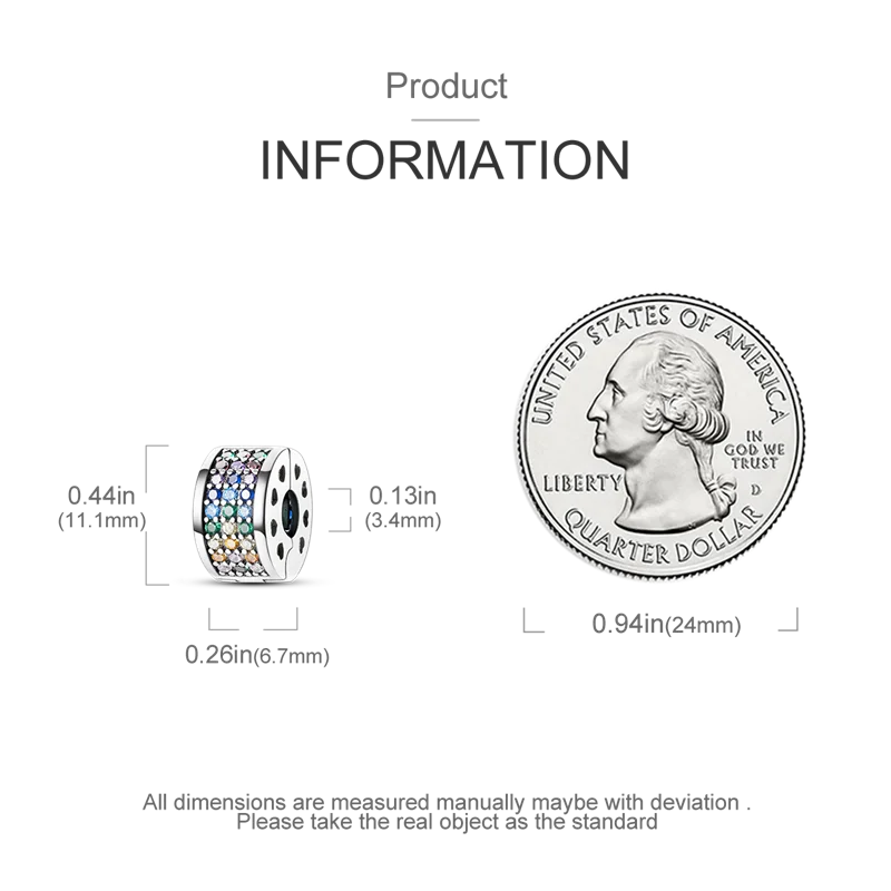 Silver Clasp 925 Sterling Silver CZ pave Clip Charms Daisy Beads Stopper Safety Chain fit Original Bangle Bracelet Jewelry Clip.