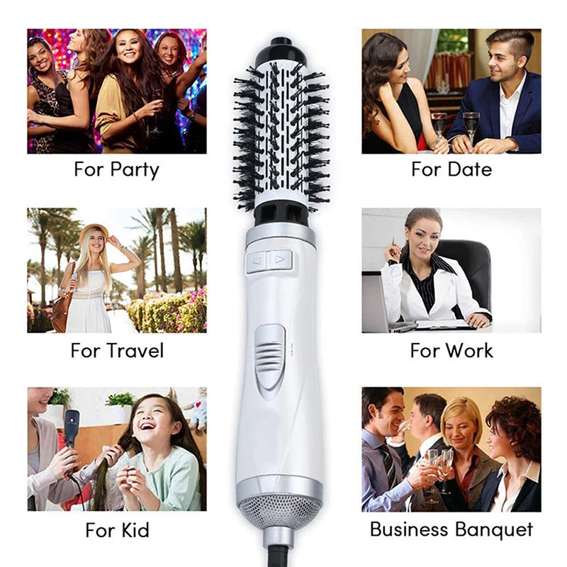 Hot Selling Automatic Rotating Hot Air Brush 2-In-1 Hair Salon Comb Straight Hair Brush And Portable Home Hot Air Comb.