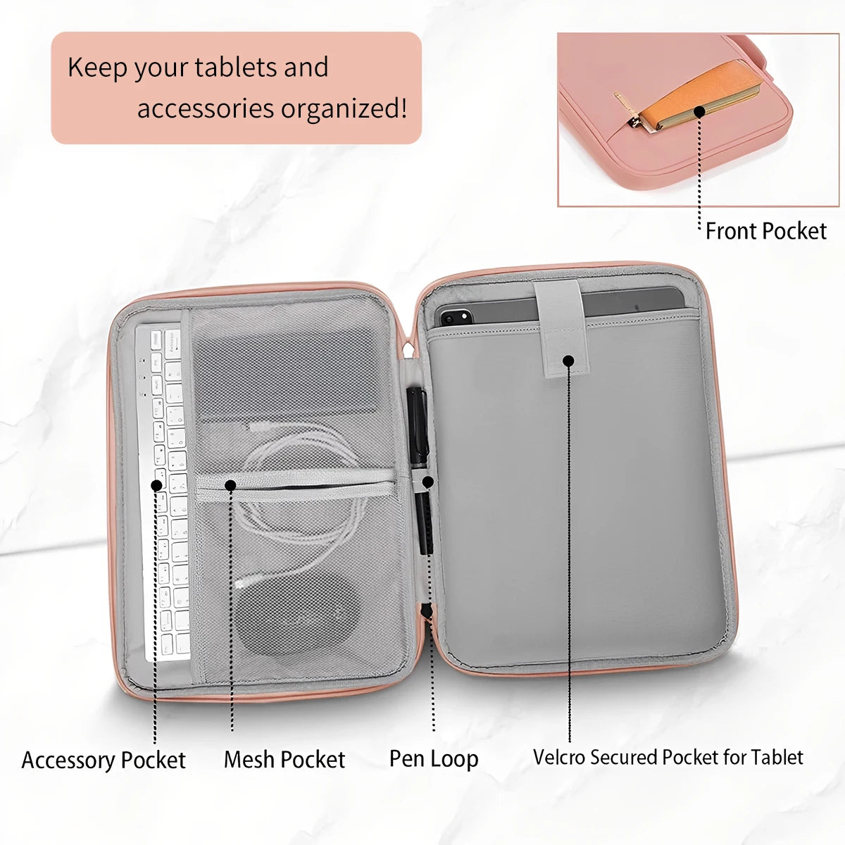 Laptop Bag for 11-13 Inch Protective Tablet Sleeve Case Padded Carrying Case Fit for iPad Macbook Xiaomi ASUS HUAWEI Lenovo.