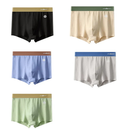 5-teilige gestreifte lustige Boxershorts für Herren, Unterwäsche, sexy Unterhose, Mann, männlich, Homme, U-konvexe Shorts, Dessous, Boxershorts, Höschen