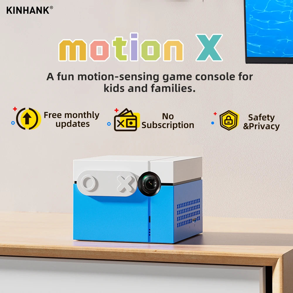 KINHANK MotionX Video Game Console for Kids & Families Ongoing Updates Kids Toy Active Play System Indoor Physical Activity.