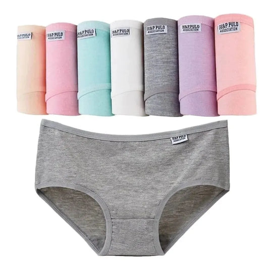 7Pcs/Lot Women's Panties Plus Size Underwear Cotton Briefs Girls Soft Pantys Female Intimates Underpant for Women Sexy Lingeries.
