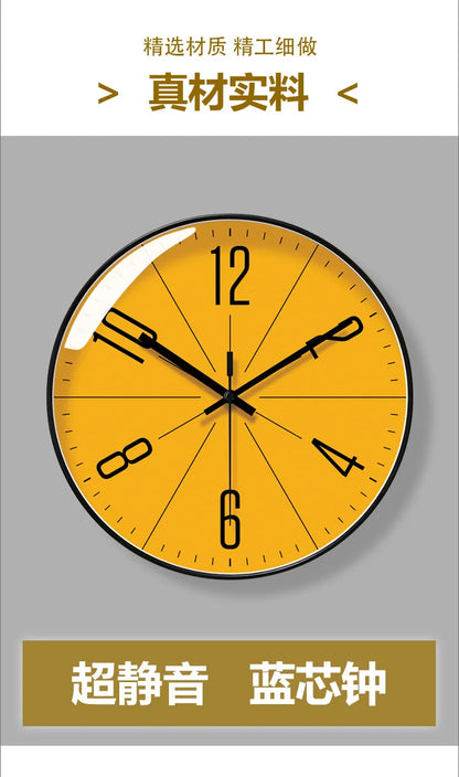 2025 Nordic Einfache Wanduhren Kreative Persönlichkeit Moderne Wanduhr Stumm Hause Schlafzimmer Restaurant Wohnzimmer Dekoration Uhr