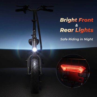 ISCOOTER F3 Adult Electric Scooter 1000W motor E-Scooter 48V13AH 10" Inflatable road Tires Foldable EScooter.