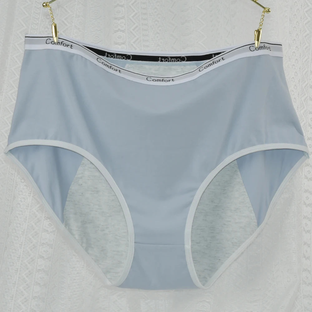 ‌1pc Women's Maternity Menstrual Panties Anti-Side Leakage High Waist Cotton Physiological Period Underwear for Ladies‌ 40-100kg.