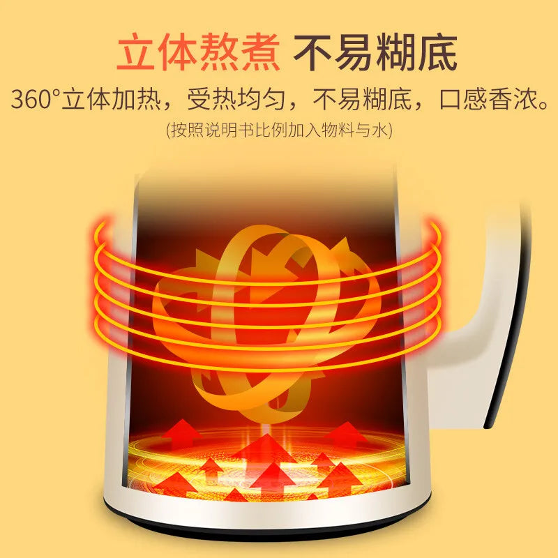 Joyoung Soymilk Machine Filter-free Household Multi-function Reservation Soymilk Machine Supplementary Food Juice 1.3L.