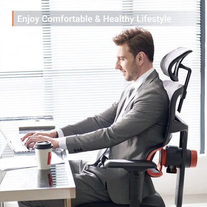 NEWTRAL Chair Standard NT001 Adaptive Unterrückenstütze Ergonomischer Stuhl, verstellbare Armlehnen-Kopfstütze, Nylonbasis Hohe Qualität