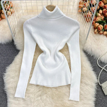 2026 neue Herbst Winter Rollkragen Langarm Gestrickte Pullover Einfarbig Multi Farbe Kaschmir Grundlegende Weiche Pullover.