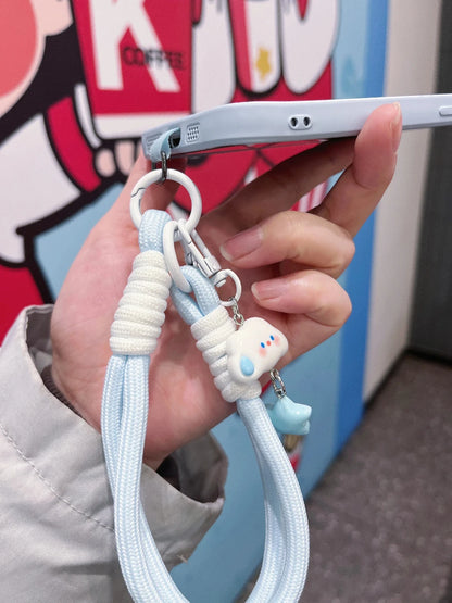 Kawaii Cloud Star Lanyard Short Wrist Strap Cute Phone Accessory for Mobile Camera.