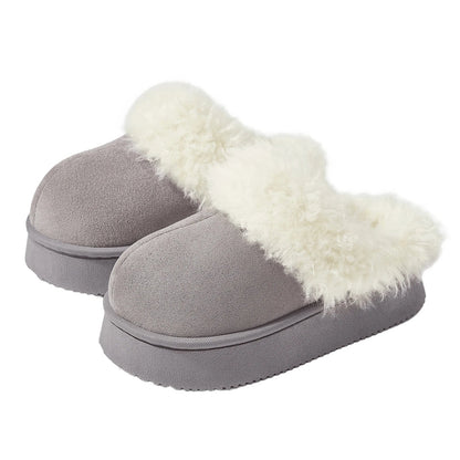 Eyriphy, Größe: 36-37 bis 46-47, Winter-Baumwollschuhe/ Pelzig/ Plateauschuhe/ Damenschuhe/ Hausschuhe Herren/ Baumwollhausschuhe Damen.