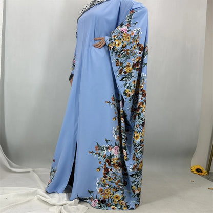 Ramadan Plus Size Abaya Damen Dubai Luxury Islam Arabic Women Muslim Maxi Dresses Clothing Kebaya Kaftan Robe Femme Musulmane