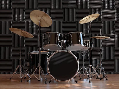 TOUO Panel Soundproofing 6-48 Pack Studio Acoustic Foam Sound Absorbing Foam Panel House Isolation Wall Acoustic Foam Sponge Pad