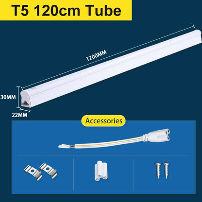 T5 Led Tube Light Bar 180-265V Kitchen Under Cabinet Lamp Connected Closet Lamp Indoor Lighting Fixture For Living Room Bedroom