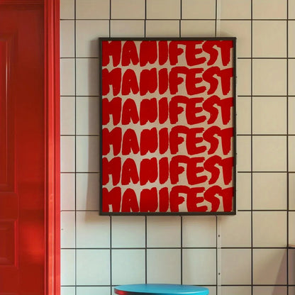 1pc Simple Trendy Text Printing Poster, Simple Canvas Wall Decoration, Modern Art Home Decoration, Living Room Decoration.