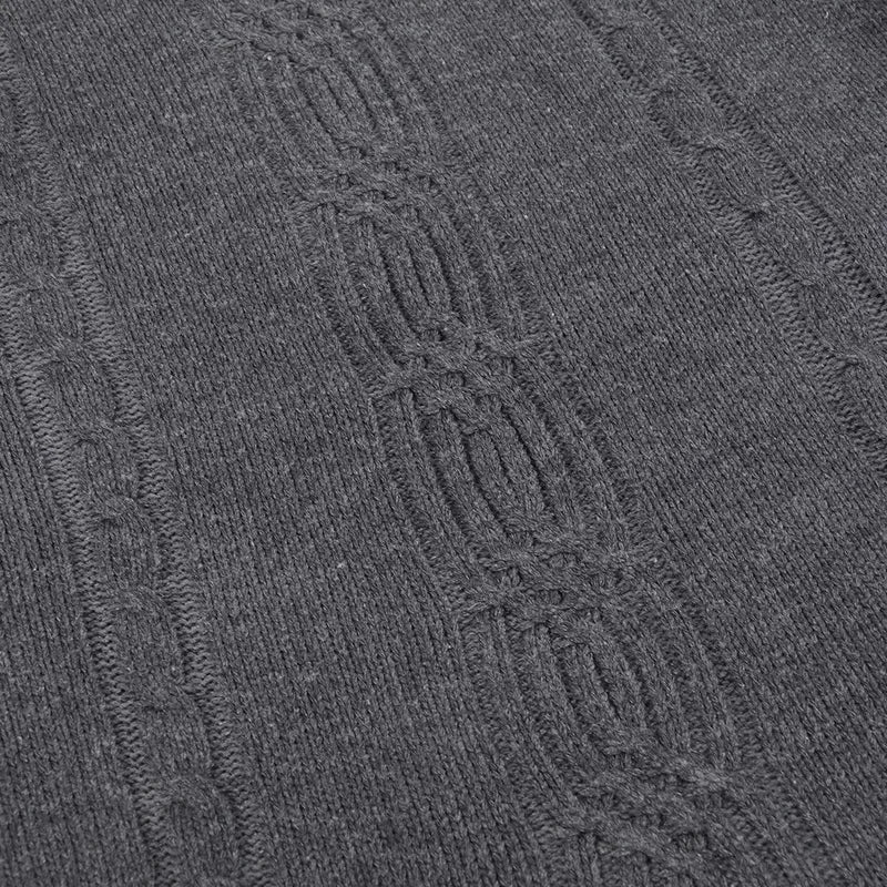 2025 Men's Warm Sweater Long Sleeve Turtleneck Sweater Retro Knitted  Pullover Sweaters.