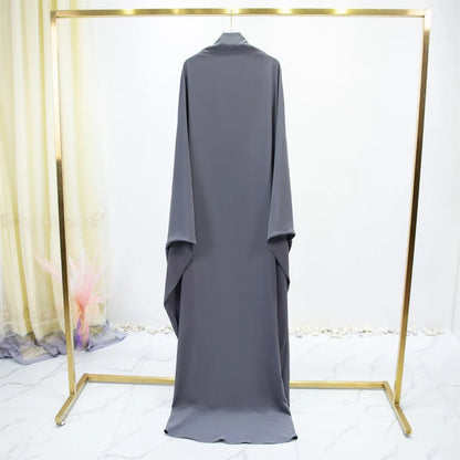 Women's Traditional Arabian Batwing Sleeve Abaya Muslim Loose Maxi Length Dress Women Jilbabs.
