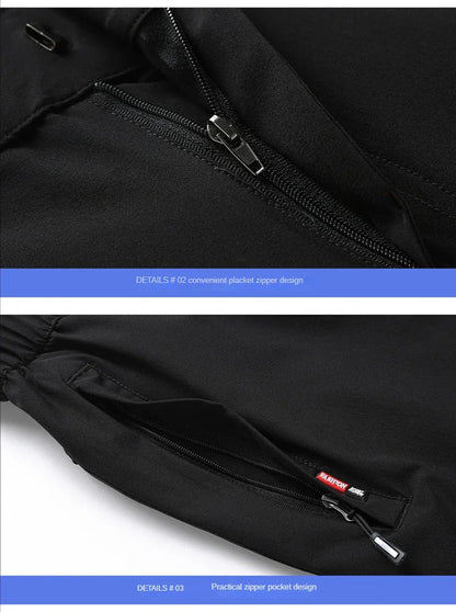 Ice Silk Men's Summer Pants Elastic Waist Straight Leg Trouser Male Quick Dry Big Size Large Plus Stretch 6XL 7XL Work Outdoor