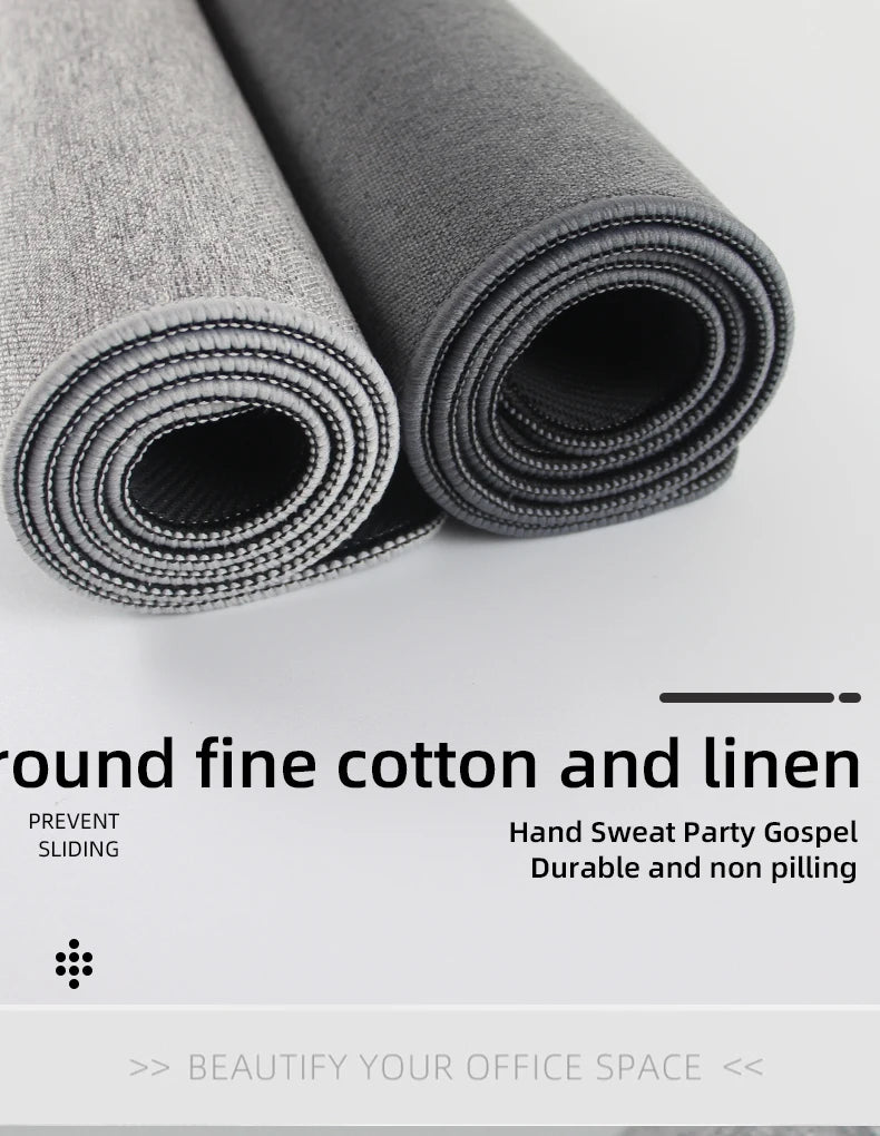 Cotton and Linen Rubber XXL Mouse Pad Gaming MousePad Large Desk Mat Gaming PC Desk Mat Keyboard Pad Computer Desk Pad.