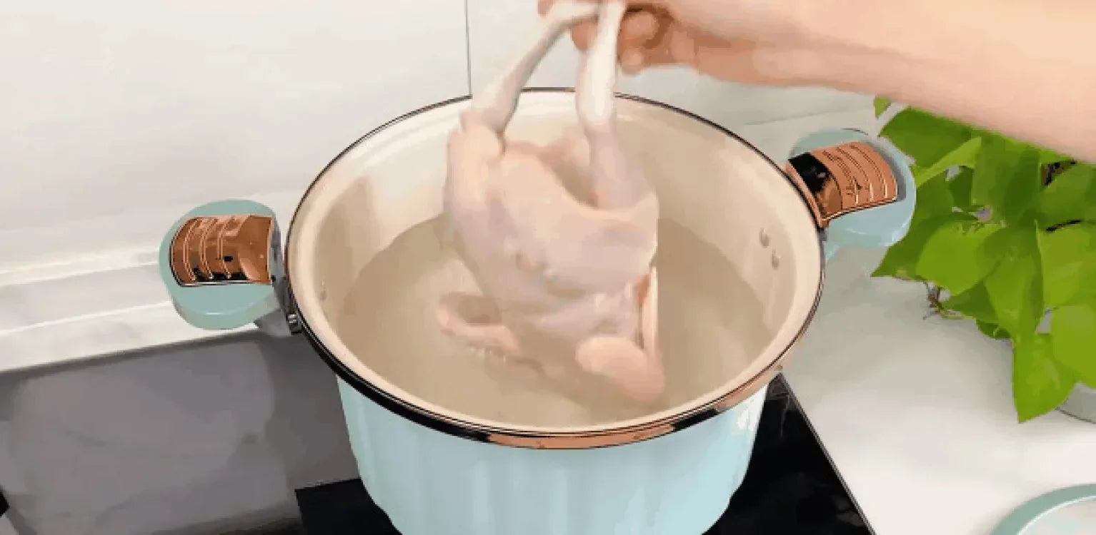 Micro Pressure Cooker Household Large Capacity cooking Pot with Double Ear Non-stick Multi-function Soup Pot Pressure Cooking.