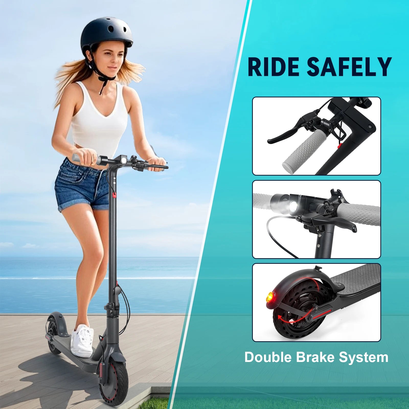2025 JUICEASE TX01 Electric Scooter 350W Motor 36V 7.8Ah 25 KM Range 31KM/ 8.5 Inch Tires with APP Foldable Adult Kick I Scooter.
