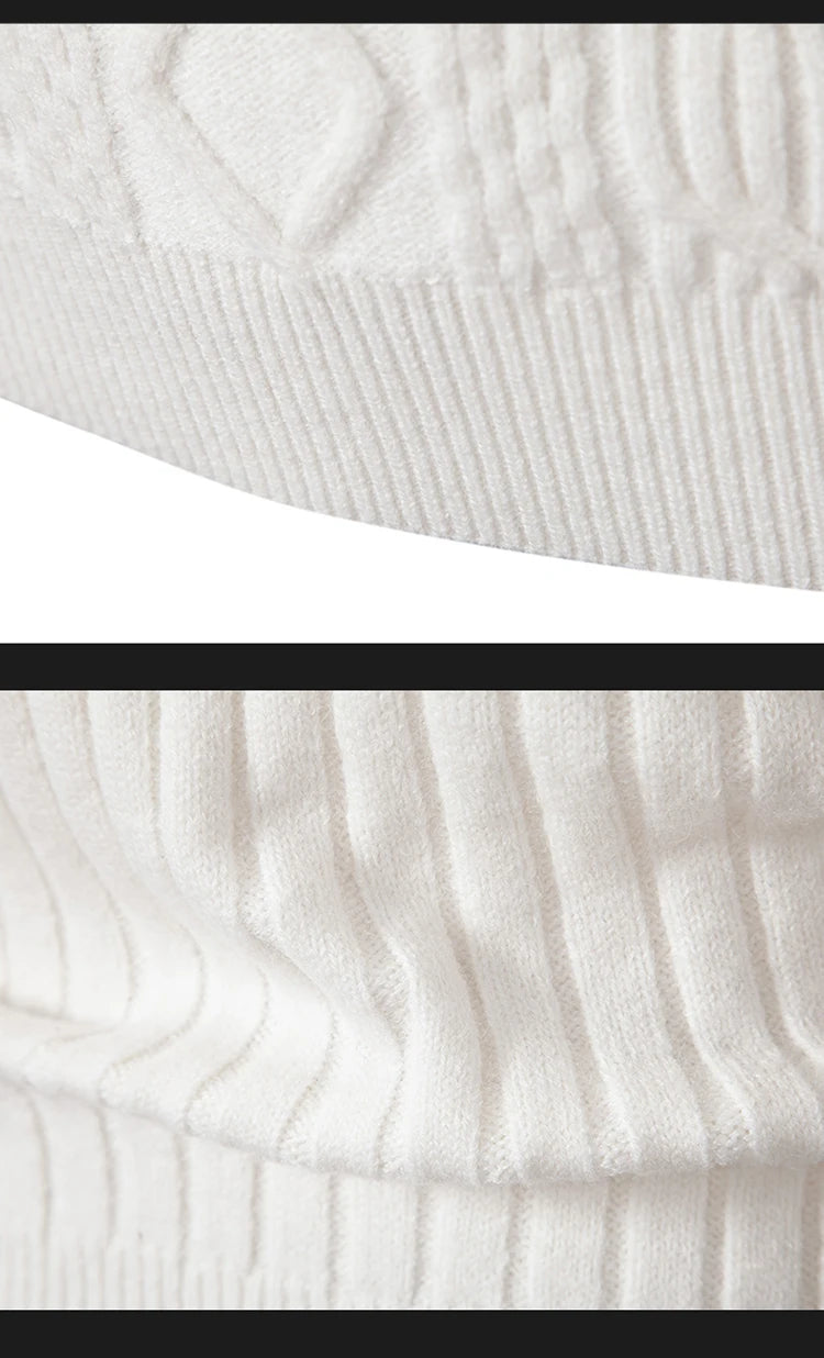 2023 Autumn  and Winter New Sweaters Warm Fit Knitted Sweaters Solid Color Casual Pullover Multiple Styles Sweater Men