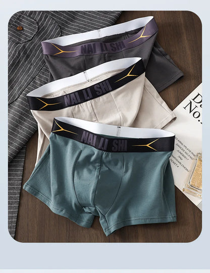 Neuankömmling Herrenunterwäsche, 100 % Baumwolle, antibakteriell, Herren-Boxershorts, atmungsaktiv, bequem, mittelhohe Slips, Herrenunterwäsche