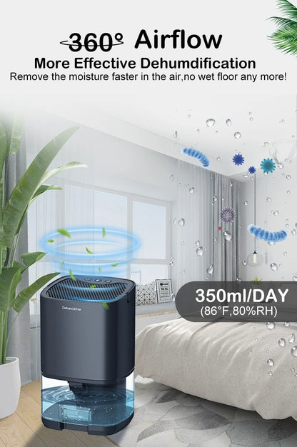 Air Dehumidifier Portable Mute Moisture Absorbers Machine Air Dryer For Home Bedroom Office Kitchen Deodorizer Dryer EU/US plug.