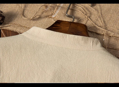 2025 Chinese Style Cotton Linen Casual Suits Spring Autumn Men's Long-sleeved Shirt and Pants Two-pieces Fashion Men Sets M-5XL.