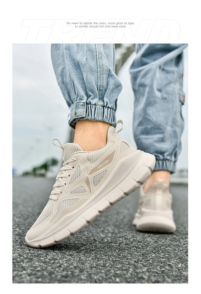 Men's Running Shoes Marathon Breathable Lightweight Women's Comfortable Casual Athletic Nonskid Walking Sports Sneakers