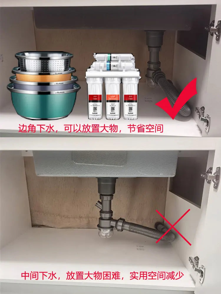 Nano mattschwarzes Küchenspülbecken über der Theke oder Udermount-Spülbecken, Gemüsewaschbecken, Einzelwaschbecken aus Edelstahl für die Küche