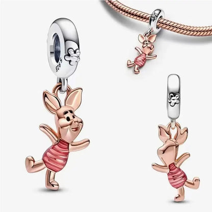 New fashion 100% S925 sterling silver Disney All-Star pendant beads, suitable for the original Pandora bracelet, women's fashion