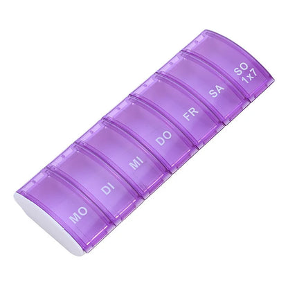 Weekly 6/7/8/10/21 Grids Pill Box Medicine Organizer Black Plastic Storage Box Container Portable Pill Case