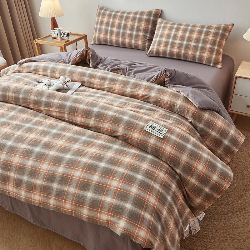 nordic quilt cotton 100% double bed comforters winter comforters King size duvet 220x240 cm winter Plaid comforter queen single