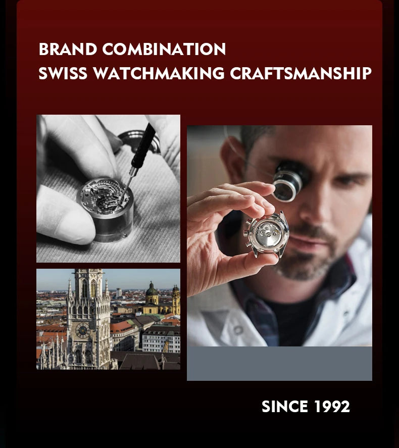 HANBORO men's fully automatic mechanical watch, roulette wheel, roulette wheel, men's watch 1001.