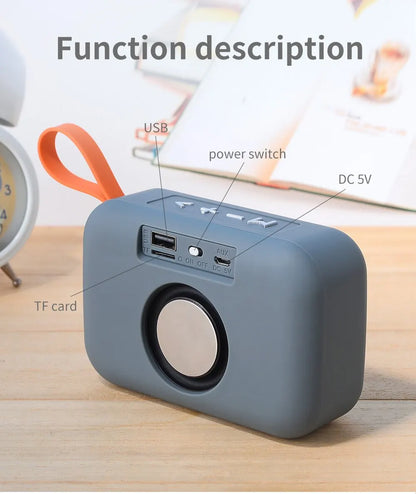 Speaker TG506 Portable Mini Wireless Soundbar Bluetooth 5.0 Outdoor Indoor HIFI Loudspeaker Support TF Card FM Radio Waterproof.