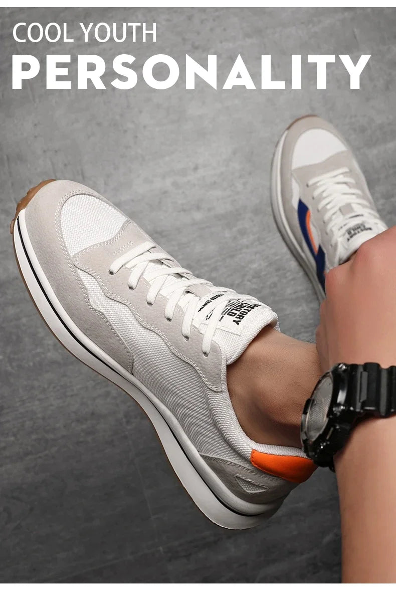 High Quality Flat/6/8 Cm Men Elevator Sneakers Summer Casual Trainers Height Increase Shoes Mesh Student Running Men Lift Shoes.