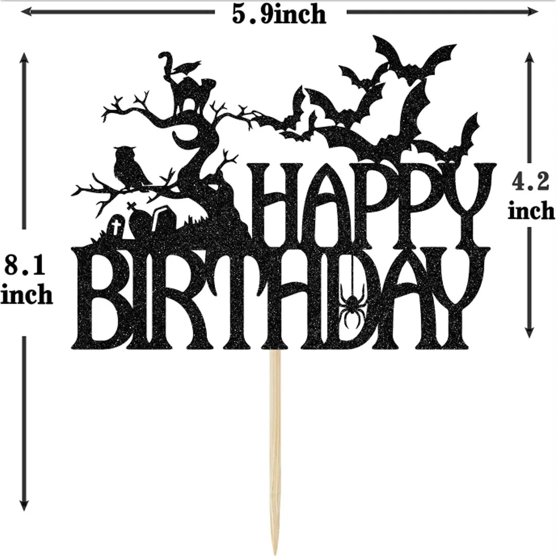 Halloween-Kuchenaufsatz, Geisterhandschloss, Spinnennetz, Kinder, alles Gute zum Geburtstag, Hochzeit, Party, Babyparty, Backen, Kuchen, Dessert, DIY-Dekoration.