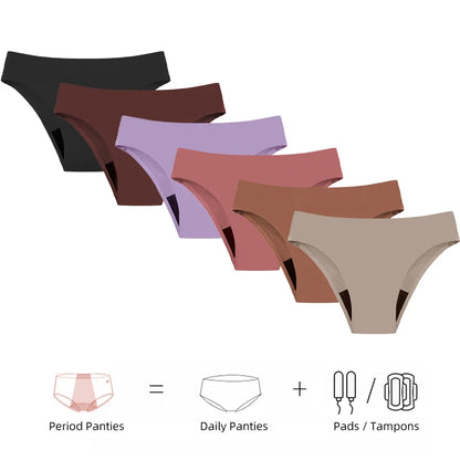 Seamless Swimwear Menstrual Panties 4-Layer Leakproof women's grooming pants Bikini Fast Absorption Summer Beachwear Period Swim.