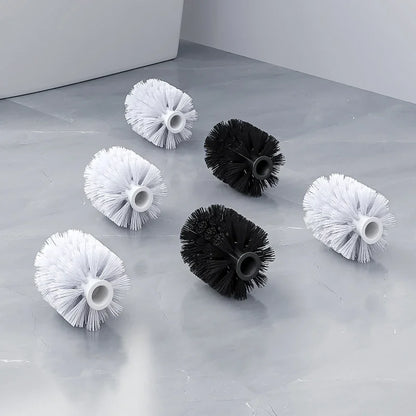 1 Stück weiße und schwarze Kopf Ersatz-Toiletten bürste-ideal für die Reinigung von Hygiene werkzeugen für die Badezimmer reinigung