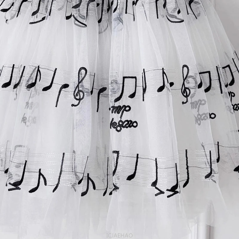 Gesticktes Tüllkleid für schwarze Mädchen, Perlenklavier, Performance-Kleid, Bühnenausstattung, Outfits, Sommer, Blumenspitze, formelle Kostümkleidung.