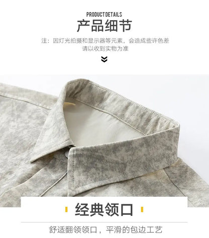 Men's Summer Casual Versatile Fashionable Cool Short-Sleeved Shirt And Shorts Set Trendy Business Casual Outfit.