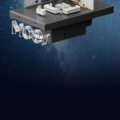 MOES Tuya ZigBee Star Feather Schalter US Smart Air Touch mit neutraler Lichtszene 2in1 APP-Fernbedienung mit Alexa Google Home