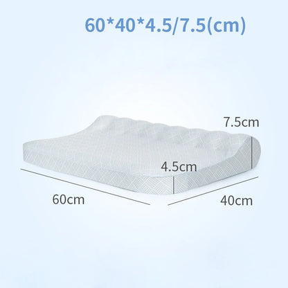 New Natural Latex Pillow with Organic Cotton Cover Standard Size Soft Pressure Relief Neck Pain Relief Bed Pillow for Side Queen