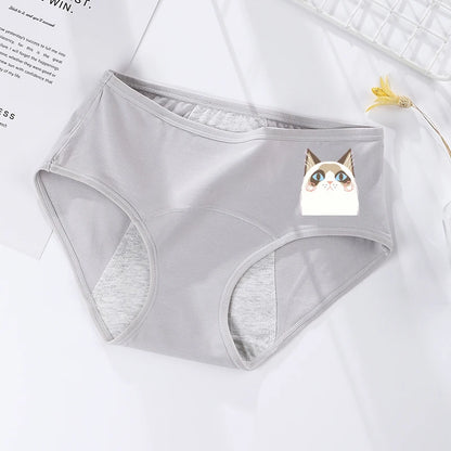 Women's menstrual briefs large flow postpartum water absorption leakproof briefs women's pure cotton menstrual briefs lingerie
