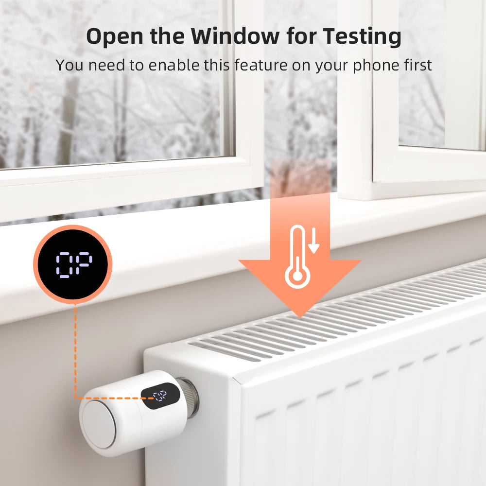 AVATTO 1~6PCS Tuya ZigBee TRV Thermostatic Valve,Smart Thermostat Radiator Actuator With Ambient Light,Alexa Google Home Alice.